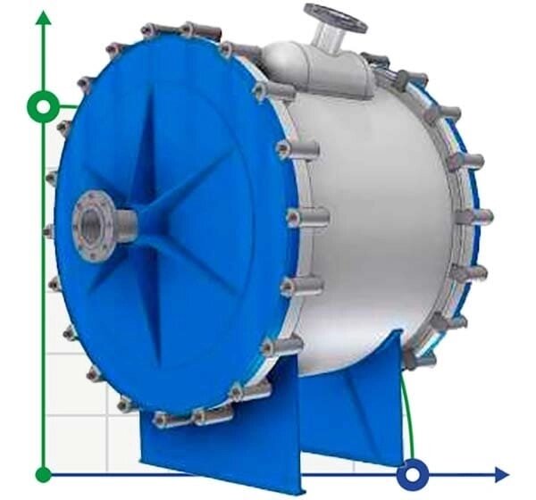Спіральний теплообмінник для охолодження фенольної води площею 160 м2 від компанії BTS-ENGINEERING - фото 1