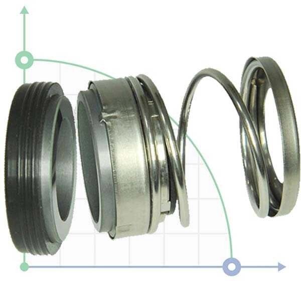 Торцеве механічне ущільнення R-BIA 25, SIC/SIC, VITON, 304, T1В від компанії BTS-ENGINEERING - фото 1