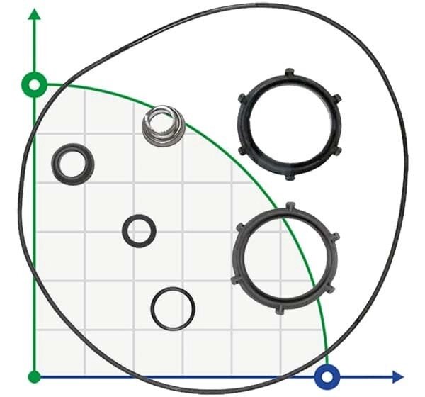 Торцеве ущільнення для JP5/6 Grundfos тип D арт. 96768182 від компанії BTS-ENGINEERING - фото 1
