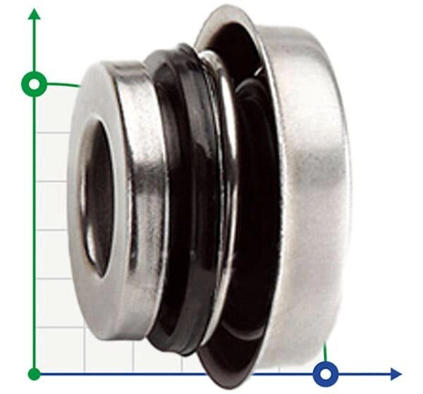 Торцеве ущільнення для мотопомпи R-6C 15, CAR/CER, NBR, 304 від компанії BTS-ENGINEERING - фото 1