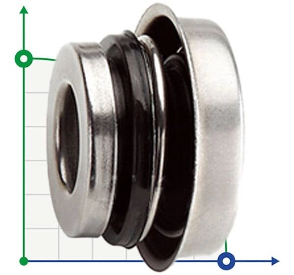 Торцеве ущільнення для мотопомпи R-6C 20, S, SIC/SIC, NBR, 304 від компанії BTS-ENGINEERING - фото 1