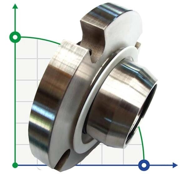 Ущільнення картриджне R-ZF 45, SIC/SIC, VITON, 304 від компанії BTS-ENGINEERING - фото 1