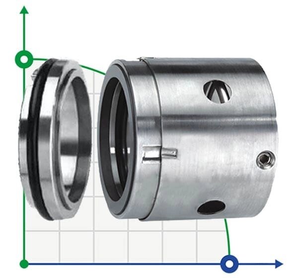 Ущільнення торцеве механічне R-JB104 60, SIC/SIC, EPDM, 304, T4С від компанії BTS-ENGINEERING - фото 1