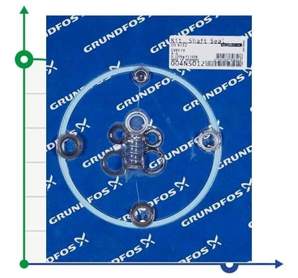 Ущільнення вала CVBE/V A-B для GRUNDFOS CH8/CH12 арт. 004N5012 від компанії BTS-ENGINEERING - фото 1