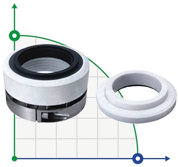 Ущільнення валу R-HG212 100, PTFE/CER, PTFE, 316 від компанії BTS-ENGINEERING - фото 1