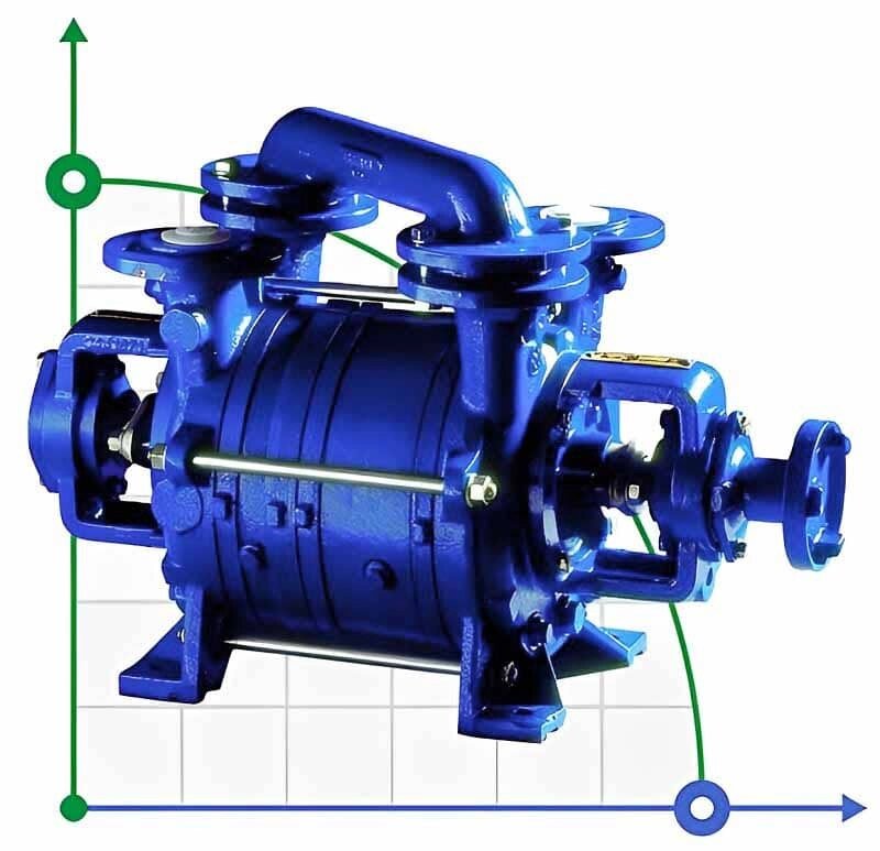 Вакуумний насос PW. 1.22.1.1100.1 без двигуна, рами та муфти від компанії BTS-ENGINEERING - фото 1