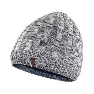 Водонепроникна шапка Dexshell Heathered Rib Knit Beanie, onesize (56-58 см), біло-сіра