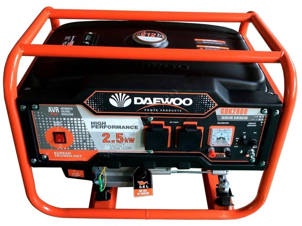 Daewoo GDK2800 Генератор бензину (2,5 кВт) від компанії Top Master - фото 1