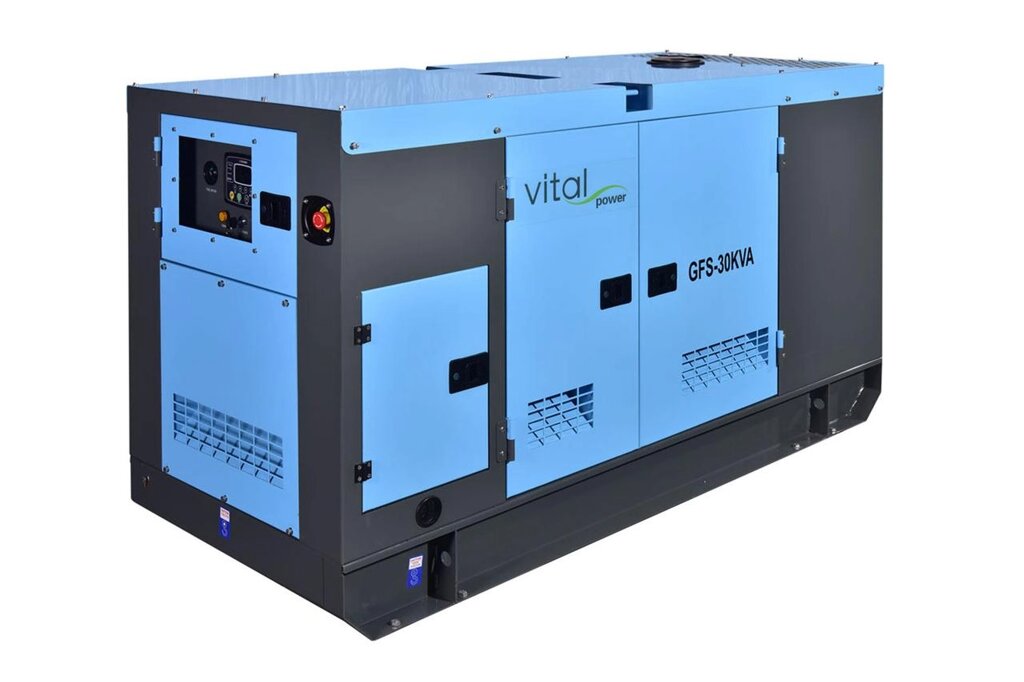 Дизельний генератор Vital power GFS-30 (24 кВт 220/380 V)+ATS від компанії Top Master - фото 1