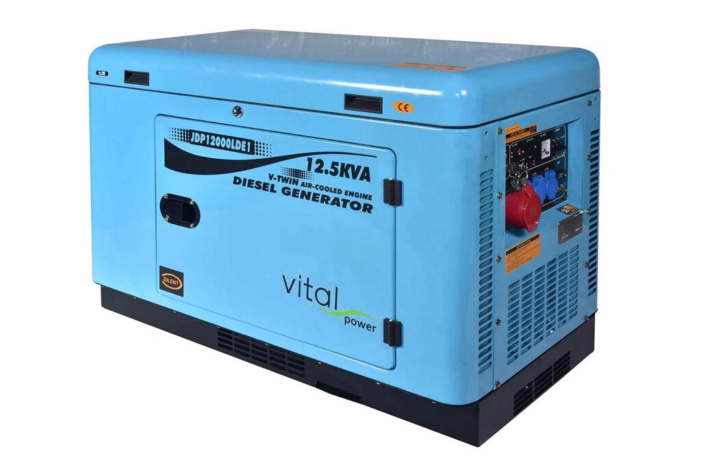 Дизельний генератор Vital power VP12T (12 кВт 220/380 V) від компанії Top Master - фото 1