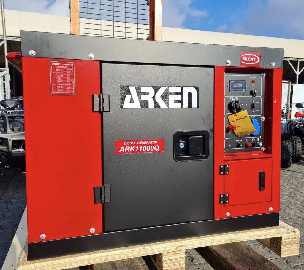 Дизельний генератор закритого типу Arken ARK11000Q (8.5 кВт) двигун Perkins від компанії Top Master - фото 1