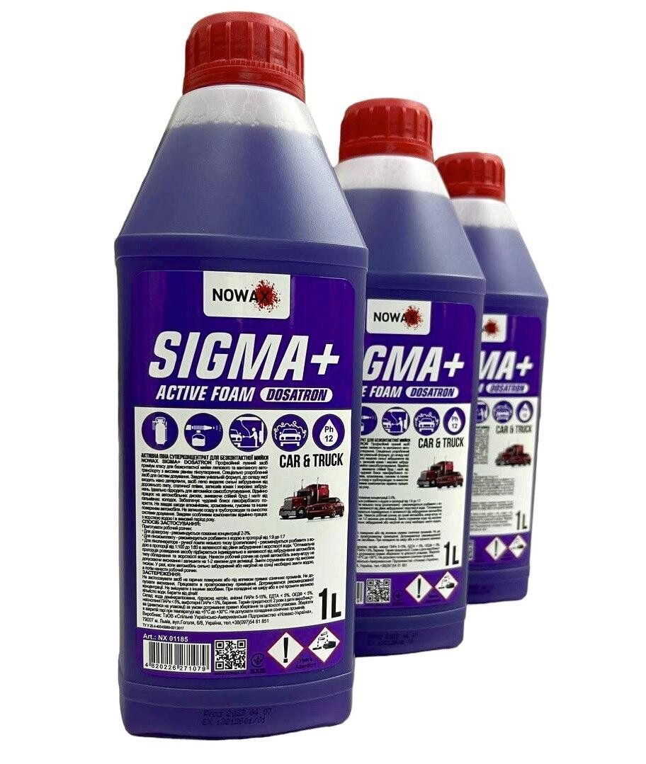 Концентрат автошампуню Nowax Sigma+ Active Foam Dosatron (1л) для безконтактної мийки від компанії Top Master - фото 1