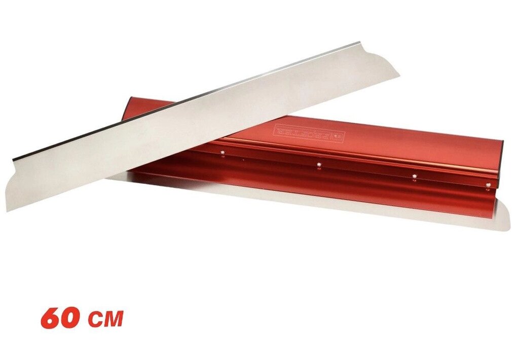 Механізований шпатель зі змінним лезом Profter SU 60 red (60 см 0.3+0.5мм) шпатель для розгладження стін від компанії Top Master - фото 1