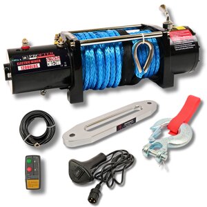 Лебідка електрична автомобільна Profter 12000 LBS (5443 кг. 12V) Synthetic
