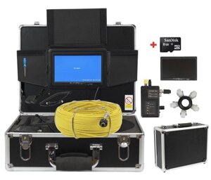 Відеодіагностика труб Dali D100 (100 м 8 МП) Ендоскоп для каналізації, Система телеінсекції трубопроводів