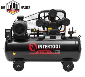 Компресор поршневий 200 л INTERTOOL PT-0040 (7.5 кВт 380Вт 1050 л/хв) 3 циліндри