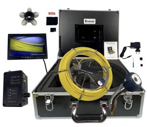 Відеодіагностика труб Dali D50 (50м 8 Мп) Ендоскоп для каналізації, Система телеінспекції трубопроводів