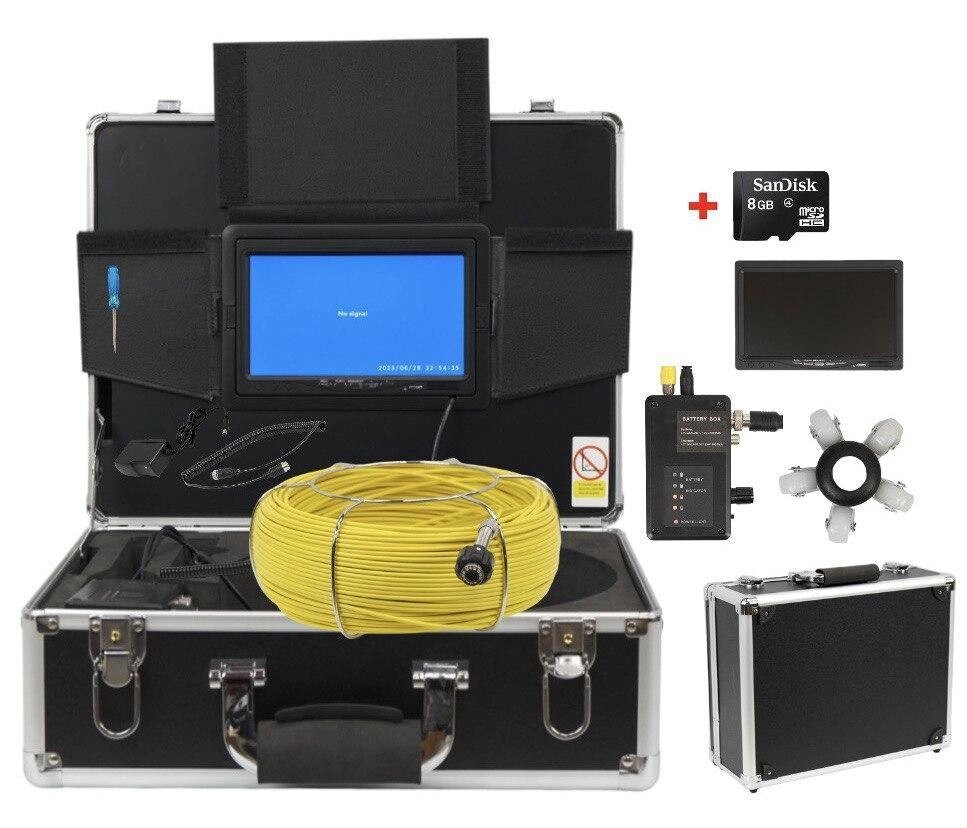 Відеодіагностика труб Dali D100 (100 м 8 МП) Ендоскоп для каналізації, Система телеінсекції трубопроводів від компанії Top Master - фото 1