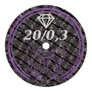 Діамант, відшарування, розділення дисків, підкріплені склопластиком 20x0,3 мм (мотил, молі, бабокка) 1шт.