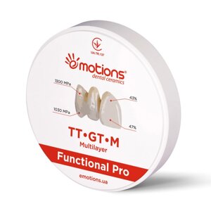 Цирконієвий диск Емоушенз Функціонал ПРО TT-GT-M Funcional PRO колір D2 Ø 98мм, Emotions ( Україна )