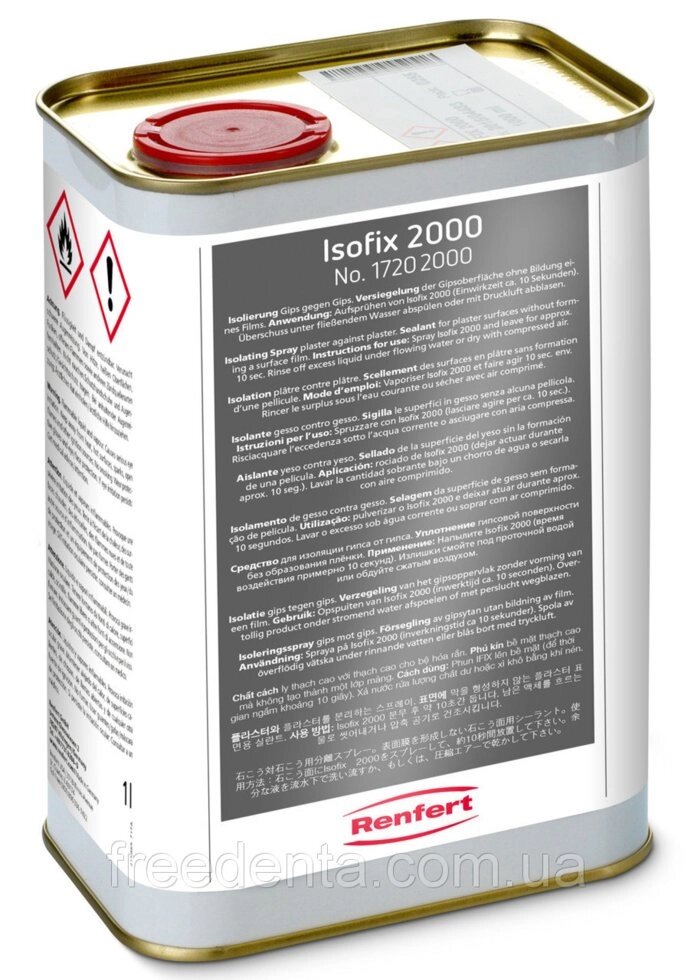 Изолирующее засіб Изофикс 2000, 1л, гіпс-гіпс, Ренферт, (Isofix 2000, Renfert), Німеччина від компанії Компанія "FreeDental" - фото 1