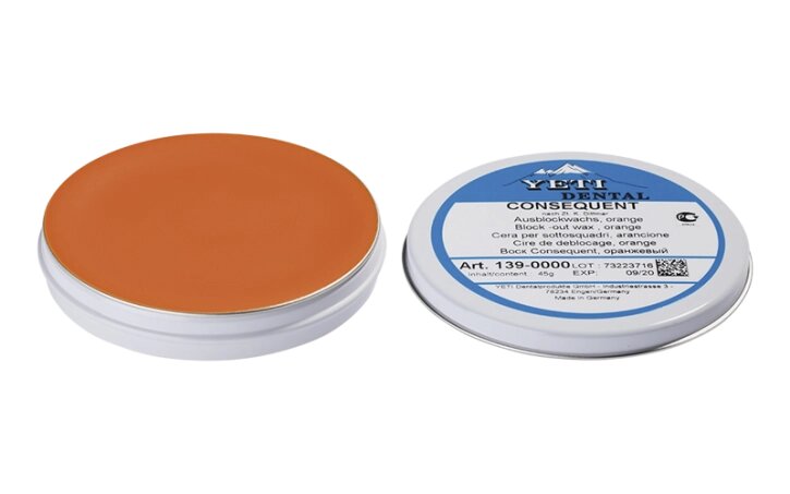 Наступний віск для блокування підрізів, 45 г, колір: Orange Yeti Dental (Німеччина). від компанії Компанія "FreeDental" - фото 1