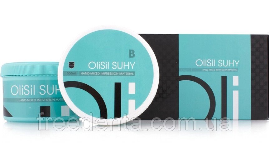OliSil SUHY, А-силікон, 2 x 300ml, Olident (Німеччина) від компанії Компанія "FreeDental" - фото 1