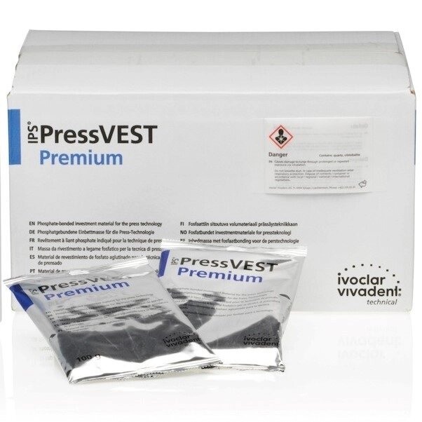Пакувальна маса для прес-кераміки IPS PressVEST Premium (Прес Вест Преміум) 50х100г, Ivoclar від компанії Компанія "FreeDental" - фото 1