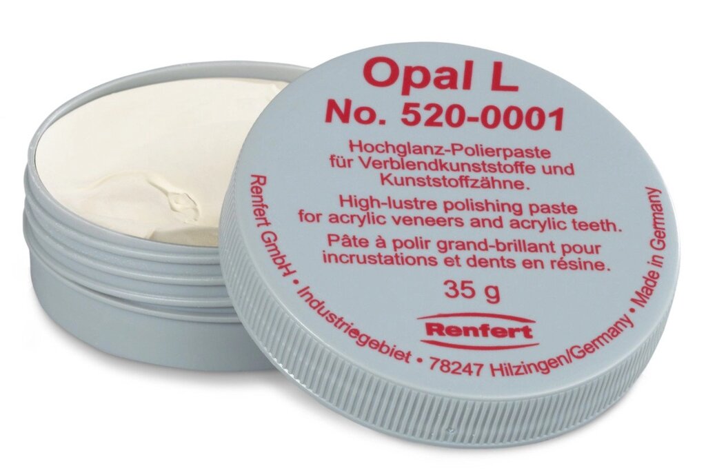 Паста для дзеркальної поліровки Opal L, (Опал Л), 35 г, (Ренферт, Німеччина) від компанії Компанія "FreeDental" - фото 1