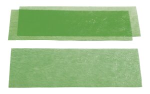 Тарілки з грубим заправкою, прозорими - зеленими, Yeti Dental (Німеччина). 0,40 мм