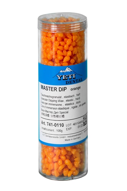 Покірливий віск MASTER DIP (Master DEP) у гранулах, еластичні, тверді, 100 г, Yeti Dental, Німеччина від компанії Компанія "FreeDental" - фото 1