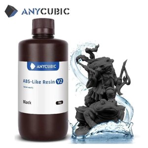 Anycubic ABS Like V2 (водорозчинна), Чорна фотополімерна смола