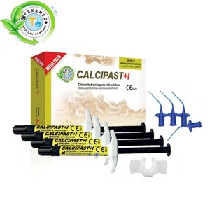 Calcipast + I MEGA PACK материал для временного пломбирования, 4 х 2.1 г, Cerkamed