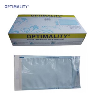 Пакет самоклеющийся для стерилізації плоский ПСО 140х250 (200шт) OPTIMALITY