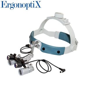 Бінокль ergonoptix ECMP 4,0xR Мікро-Призма (мікро-призма) з освітлювальним D-Light Duo (D-Liet Duo)