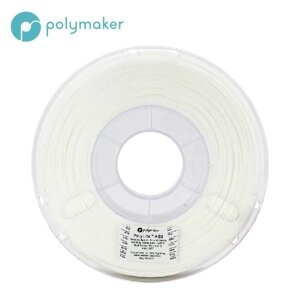 Пластик в котушці PETG PolyLite 1,75 мм, Polymaker, 1кг білий