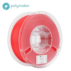 Пластик в котушці PETG PolyLite 1,75 мм, Polymaker, 1кг червоний