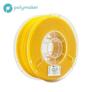 Пластик в котушці PolySmooth Polymaker,1,75 мм, 0.75 кг жовтий