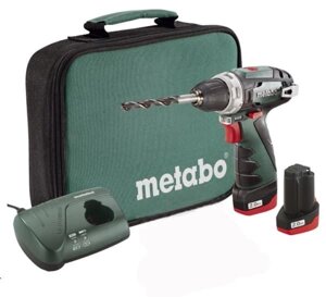 Акумуляторний шуруповерт Metabo PowerMaxx BS Basic 2х2,0 Ач в сумці (600079550)