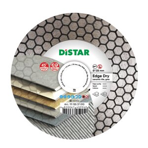 Диск алмазний відрізний Distar 1A1R 125 EDGE DRY : 125x1,6x25x22,23мм, кераміка, керамограніт (11115537010)