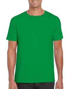 Футболка чоловіча зелена GILDAN Softstyle GI64000. Щільність 153г/м2. Бавовна 100%