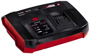 Потужний прискорений зарядний пристрій до акумуляторів Einhell 18V Power-X-Boostcharger 6 A : зарядний струм 6 А