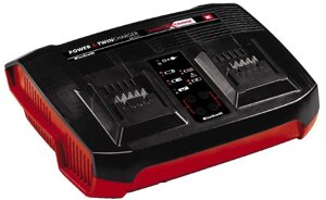 Потужний зарядний пристрій для двох акумуляторів Einhell 18V Power-X-Twincharger 3 A (4512069)