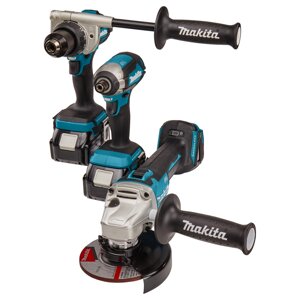 Професійний набір інструментів Makita DLX3155TJ (DDF486, DTD153, DGA504) дриль-шуруповерт, ударний гвинтоверт,