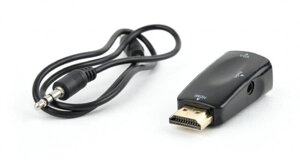 Адаптер cablexpert (AB-HDMI-VGA-02) HDMI-VGA/3.5мм, чорний