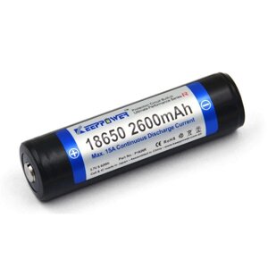 Акумулятор Keeppower Li-ion 18650 2600mAh із захистом