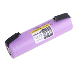 Акумулятор високострумовий LiitoKala Li-ion 18650 3000mAh 3,7V INR18650-30Q 20A Бузковий