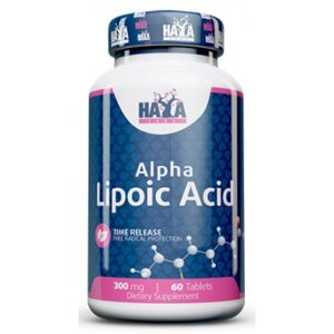 Альфа-ліпоєва кислота Haya Labs Alpha Lipoic Acid Time Release 300 mg 60 Tabs