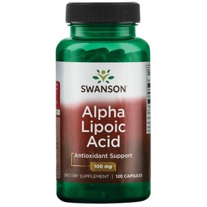 Альфа-ліпоєва кислота Swanson Alpha Lipoic Acid 100 mg 120 Caps