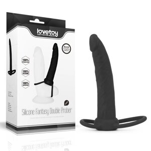 Анальна насадка на пеніс для подвійного проникнення Lovetoy Silicone Fantasy Double Prober